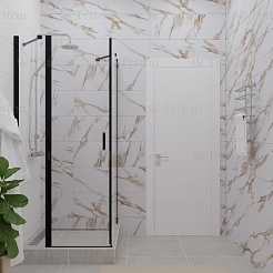 Triton Душевой уголок Йота-Блэк 90x90 – фотография-3